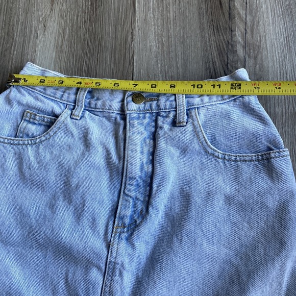 Vintage 90s Guess Denim‎ Light Wash Skirt Women's Size 30 Made in USA - Picture 5 of 7